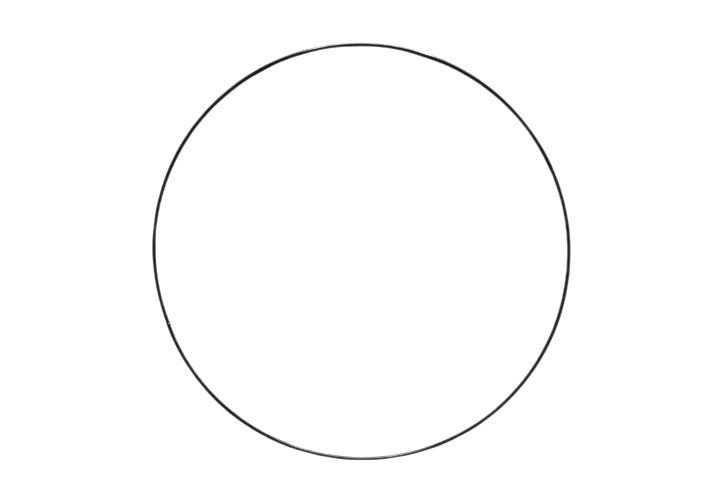 Metallring 3mm schwarz D30cm