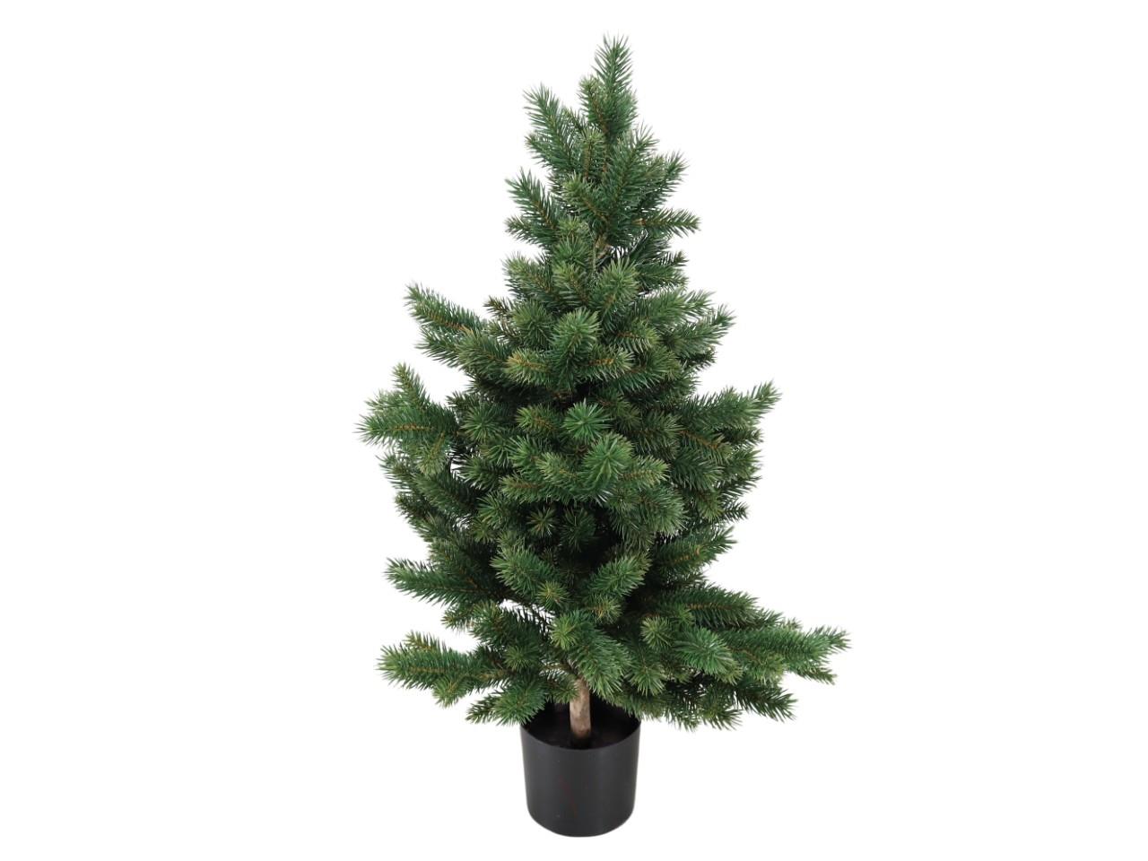 Tannenbaum Naturstamm getopft H80cm