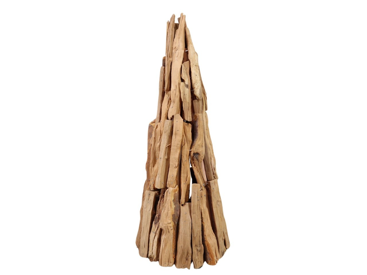 Baum aus Holzstücken natur H48cm