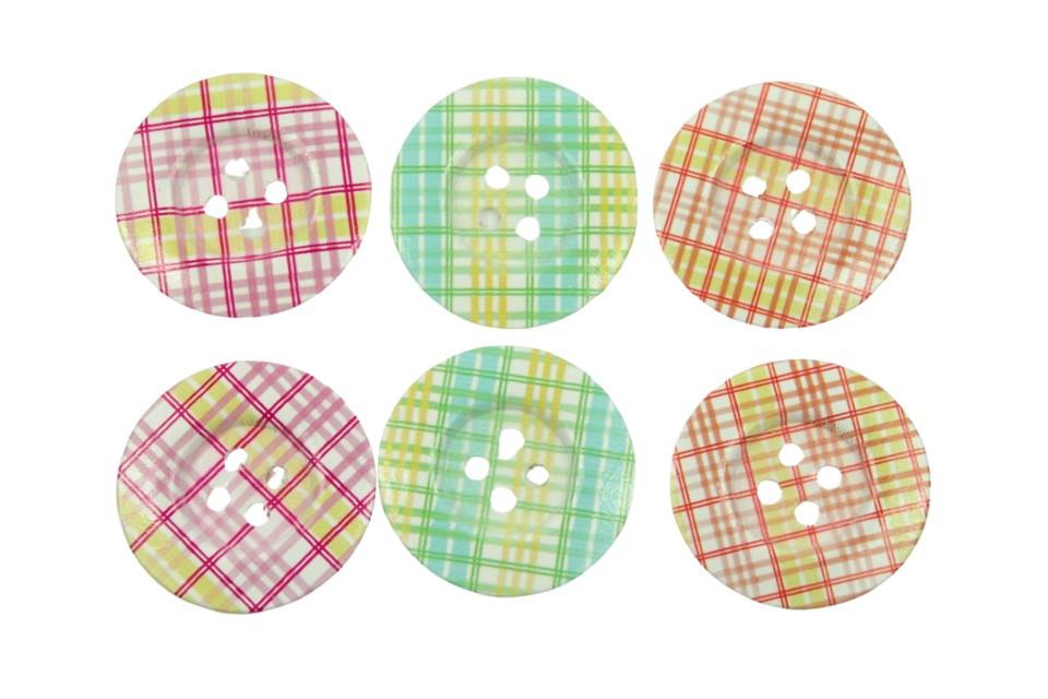 Streuer Knopf Scotty pink-orange-mint D 4,7 cm