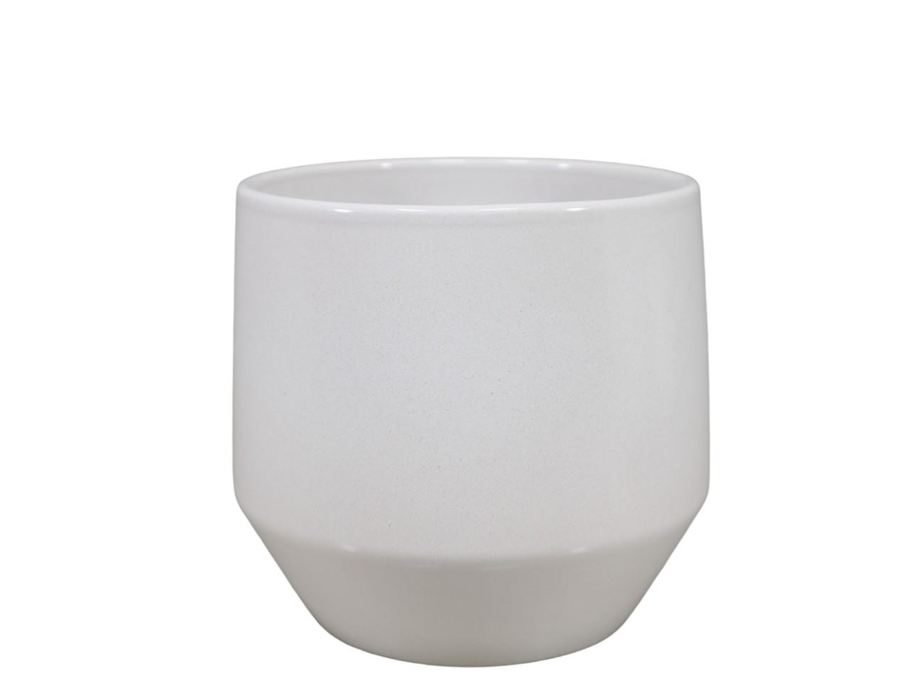 Übertopf Keramik creme-lasur D18cm