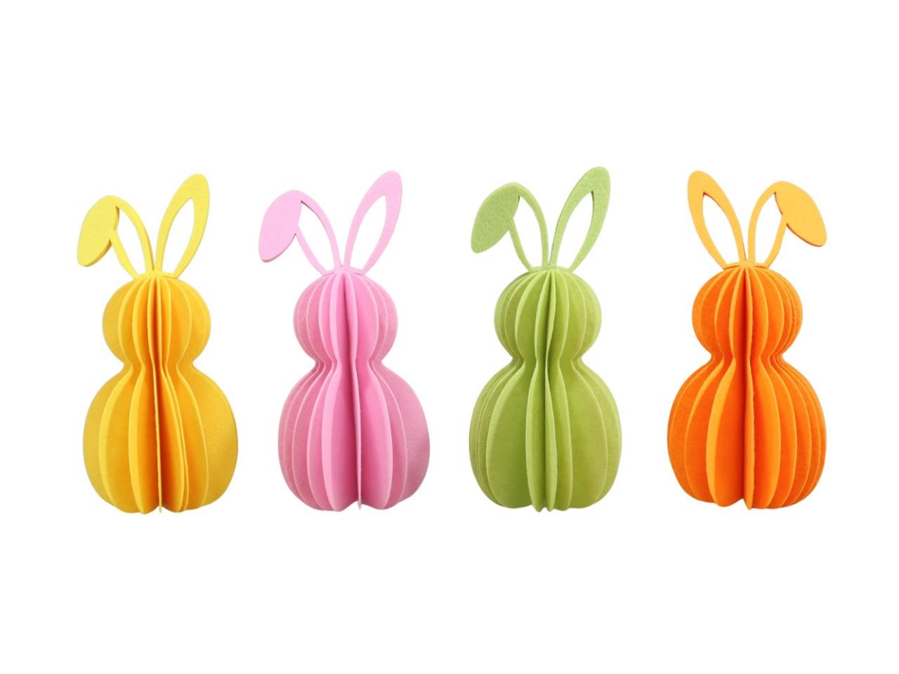 Hase stehend Filz farbmix H20cm