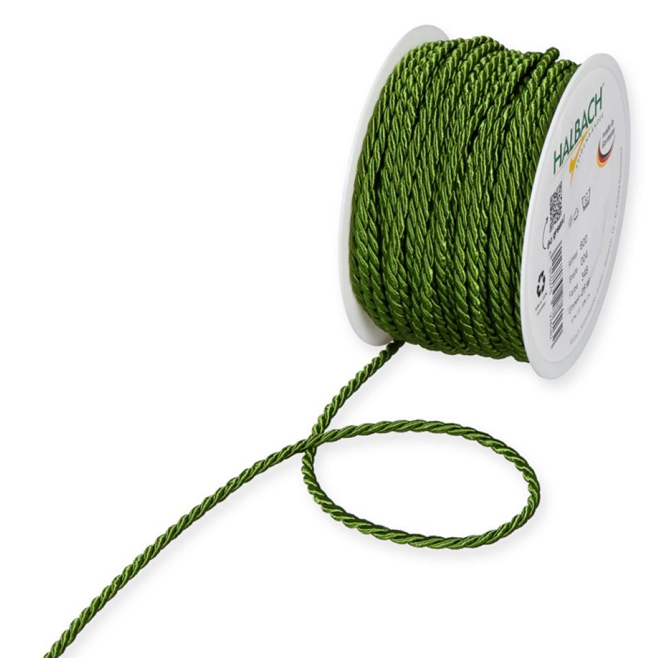 Kordel 4mm moosgrün 348