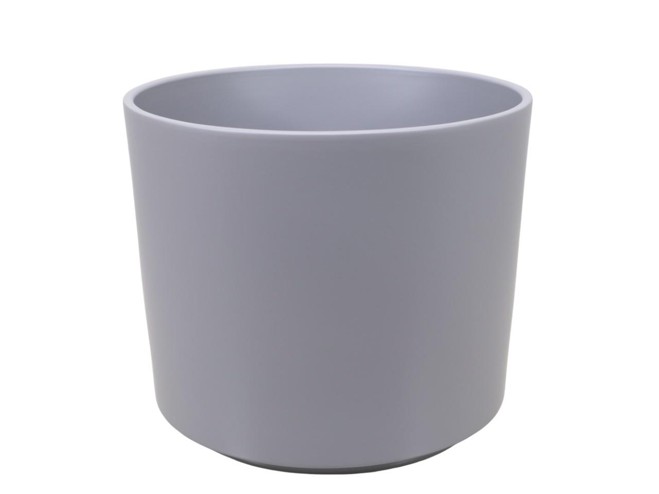 Keramikübertopf Cilindro basaltgrau matt D28cm