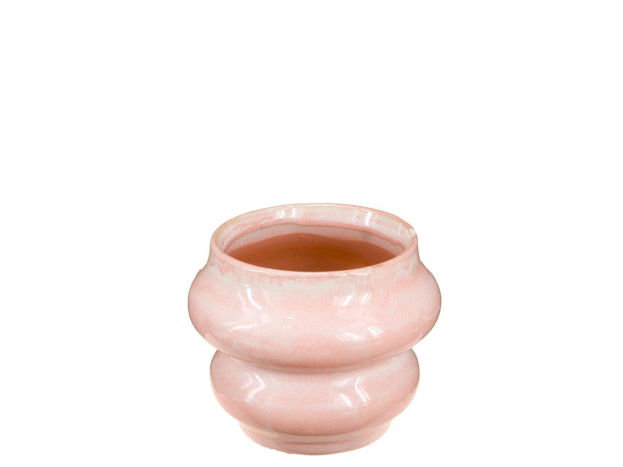 Übertopf Keramik rosenholz D8,5cm H7cm