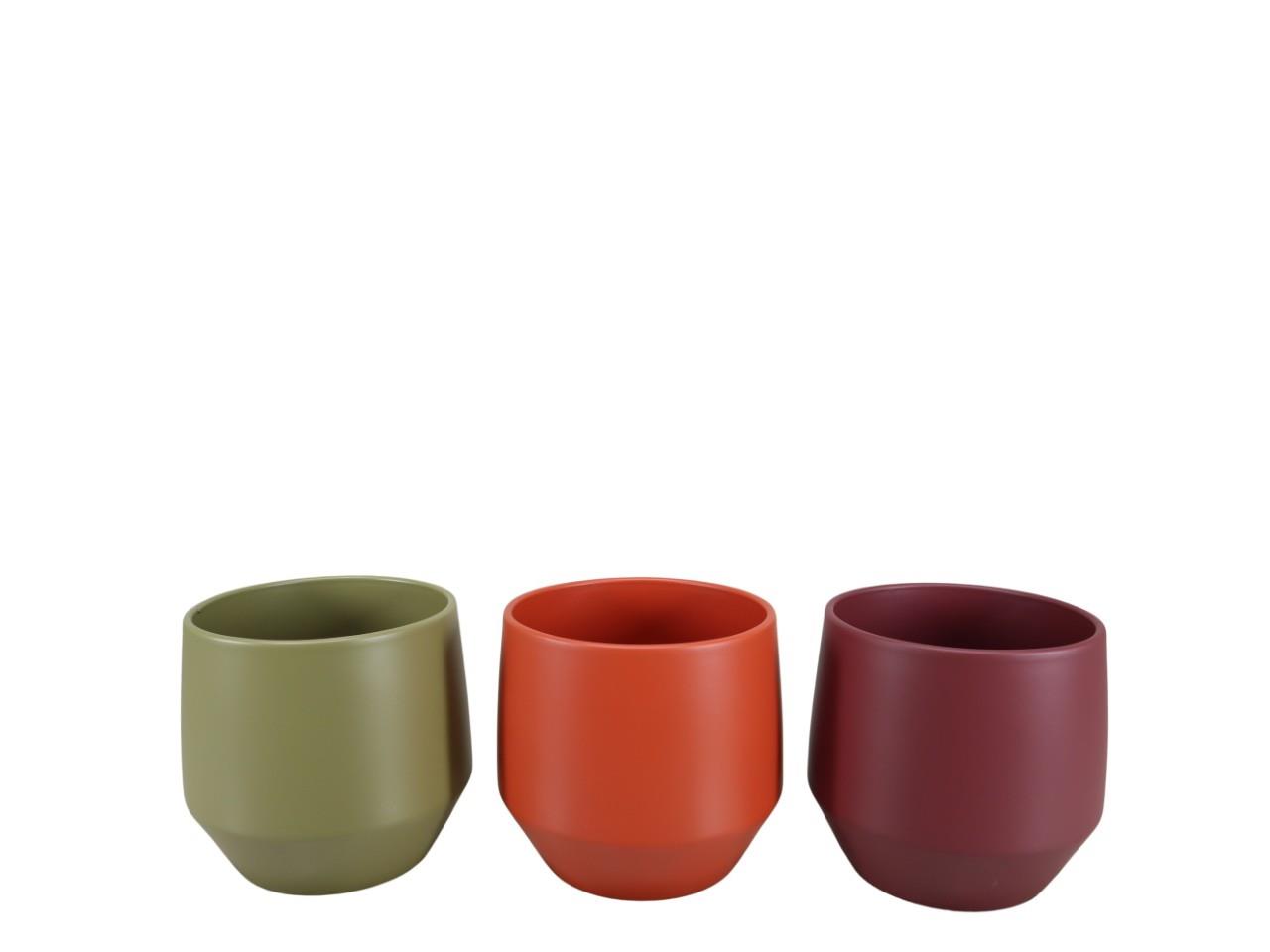 Übertopf Keramik herbstmix D8cm