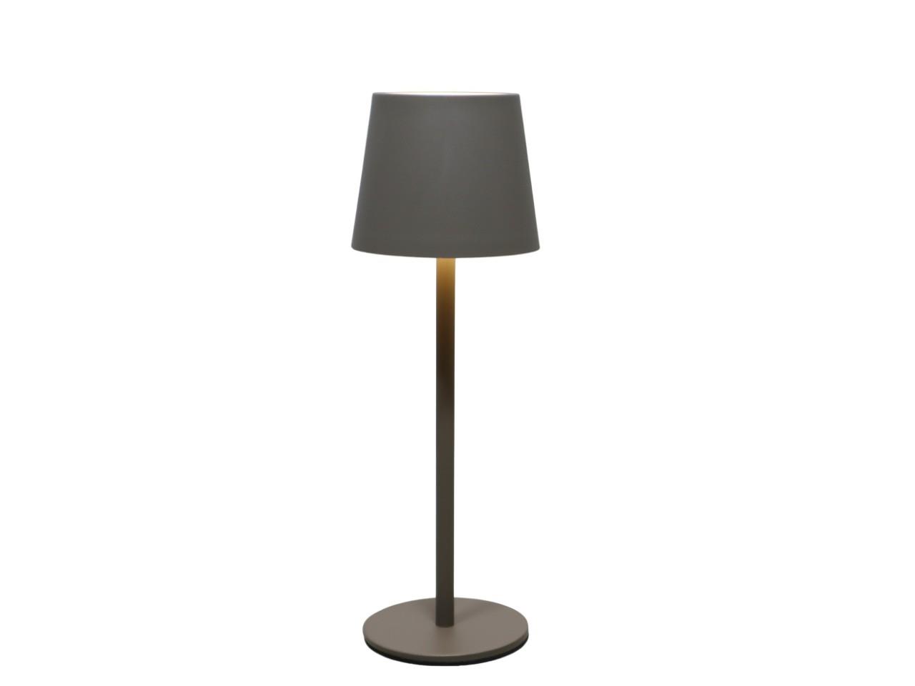 Tischlampe -Theo- 27,5x9 cm matt taupe