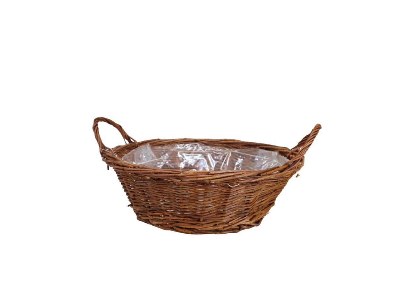 Pflanzkorb Weide ungeschält natur D30cm