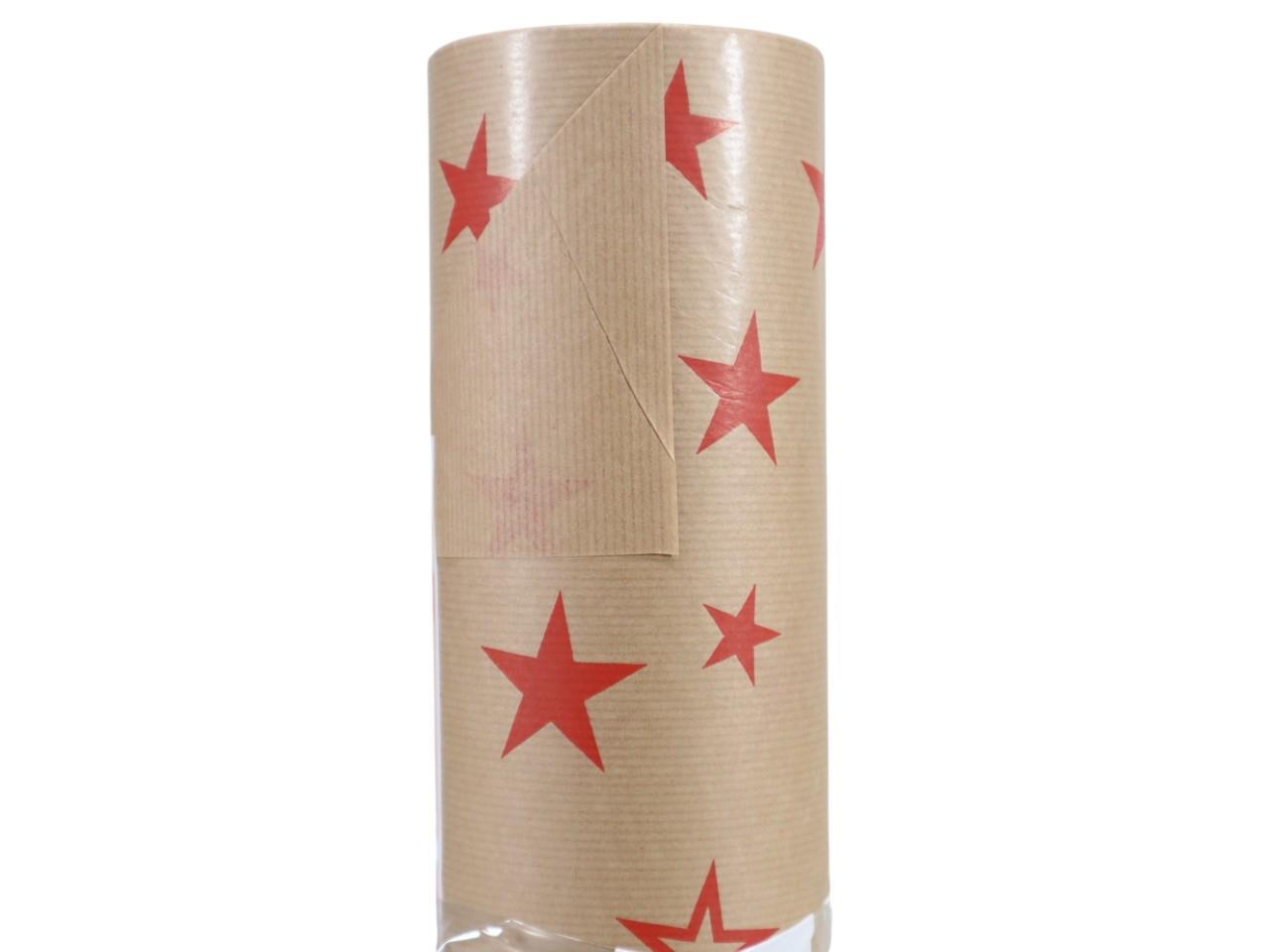 Manschettenpapier 25cm 100lfm ASTRA rot/naturbraun NETTO