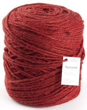 Kordel Flaxcord 3,5 mm auf Spule ca. 1 kg Farbe 20 rot