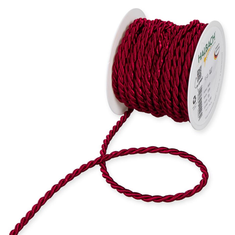 Kordel 6mm weinrot 65