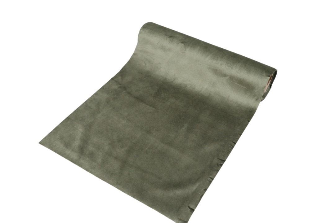 Tischband Samtstoff 28cm Länge 270cm dunkelgrün
