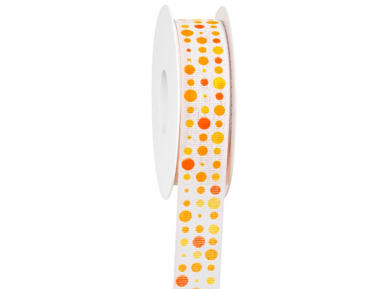 Band Colour Dots 25 mm 18 Meter 40 orange