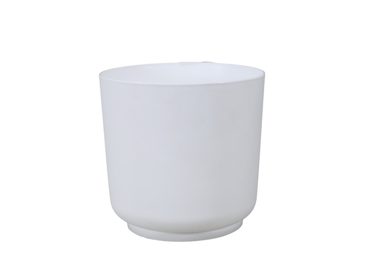 Topf Satina Eco Wood Plastik recycled weiß D17cm