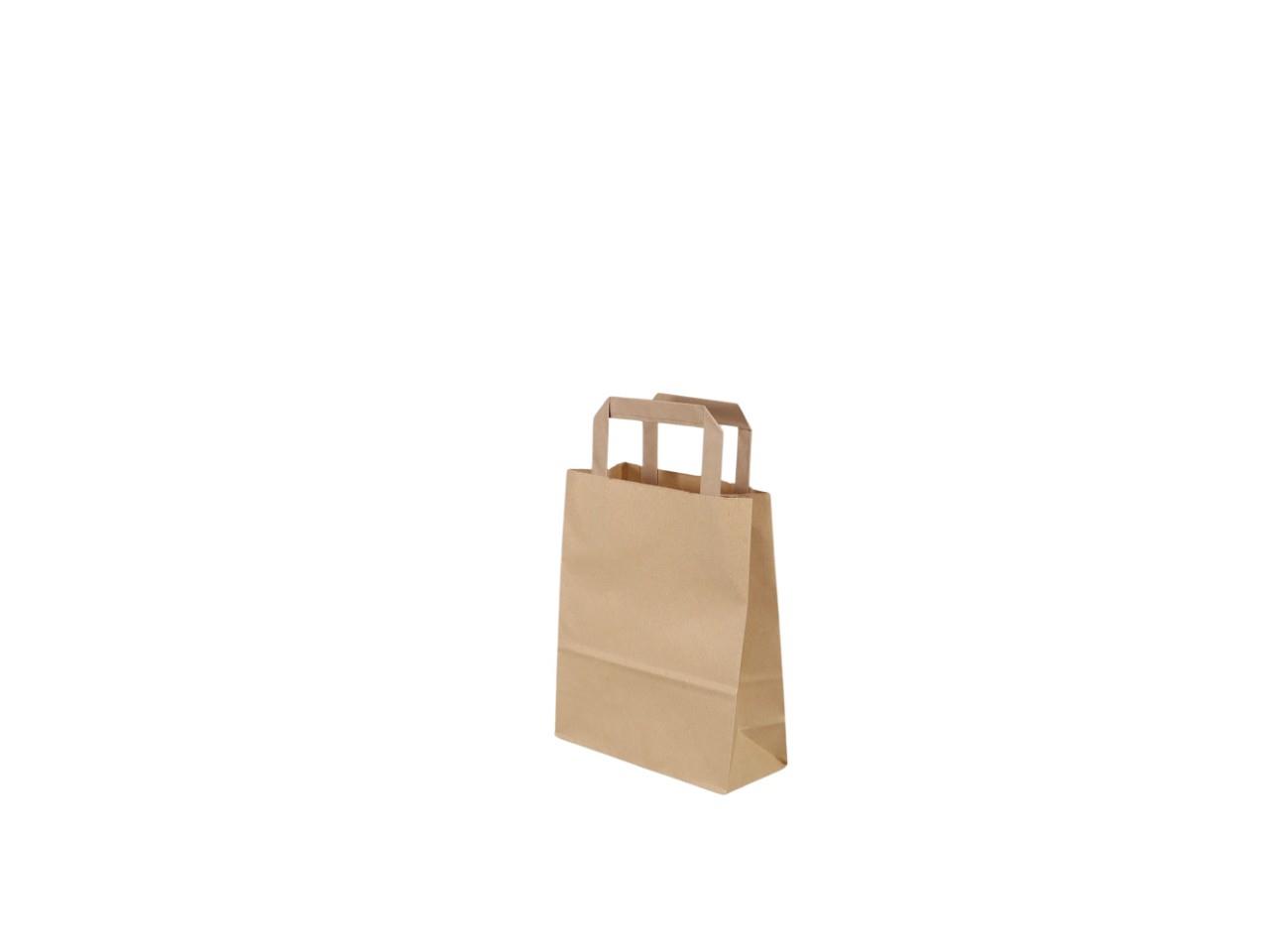 Papiertragetaschen 180x80x220 braun NETTO