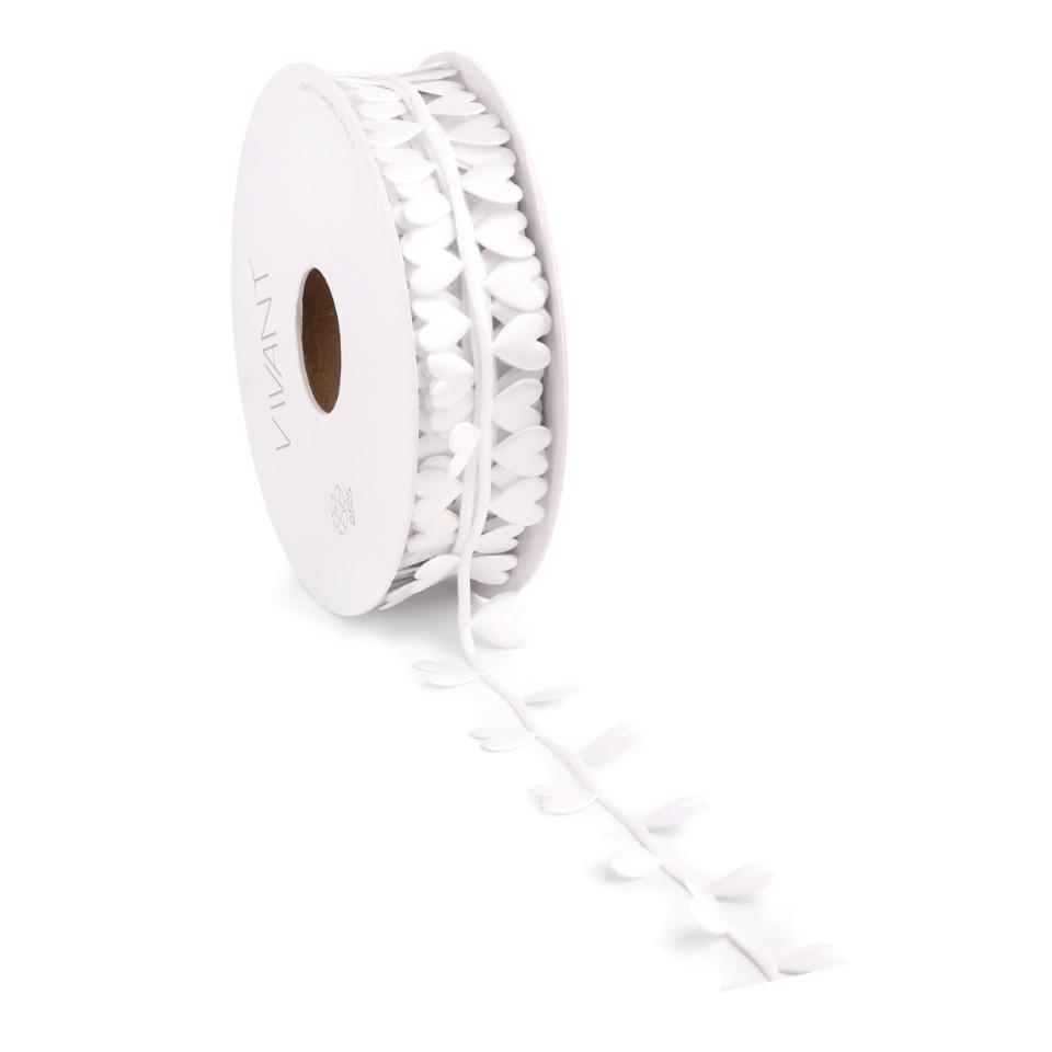 Band Lovely 25 mm 15 Meter weiss 08