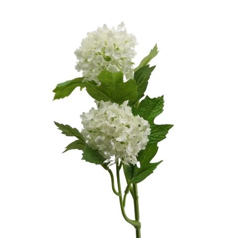 Schneeball Zweig 46 cm cream