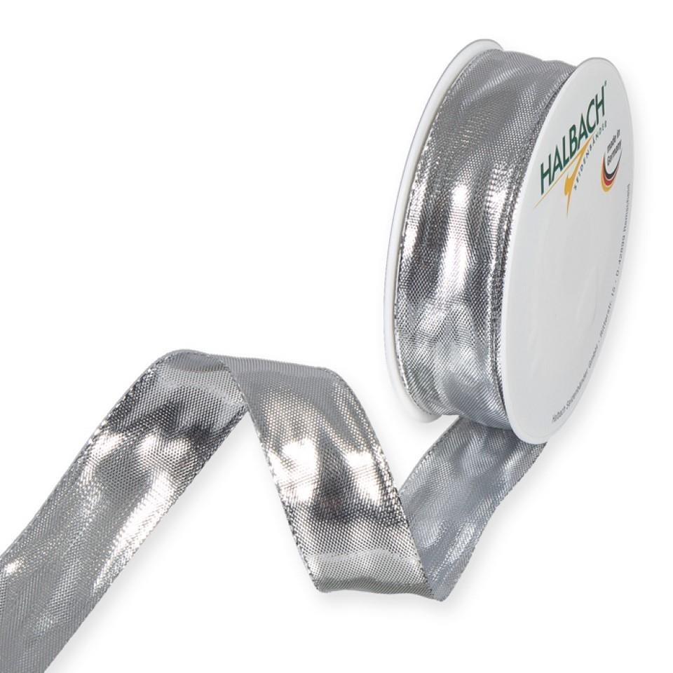 Band Lame 25 mm 25 Meter silber