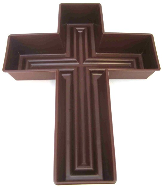 Pflanzkreuz Silenzio (Rondino) 50cm braun NETTO