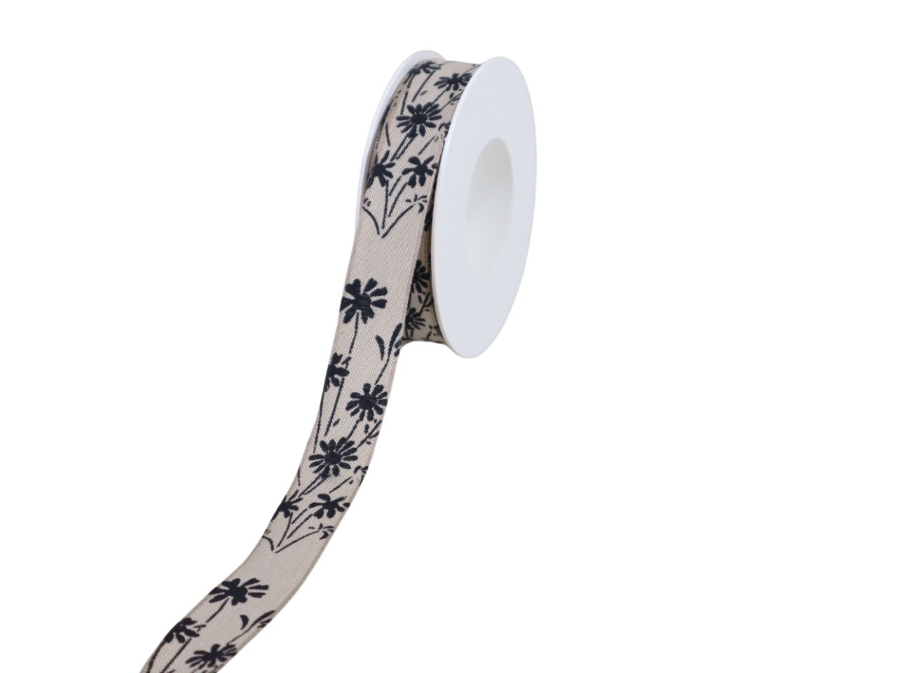 Band Trauerflower schwarz 40mm 20m