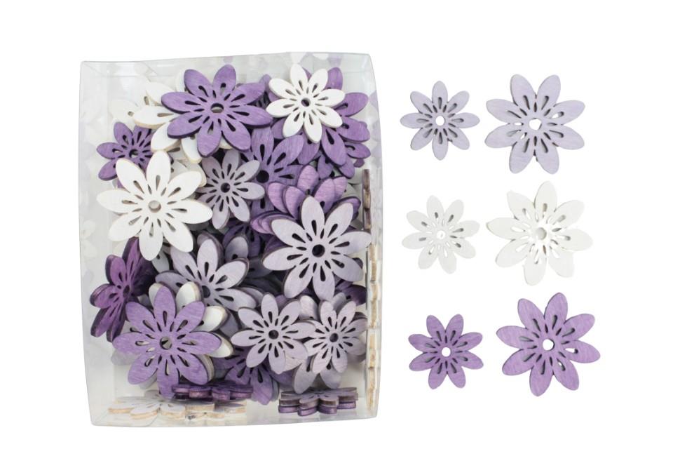 Blütenstreuer Bella Holz fliedermix D4+3cm