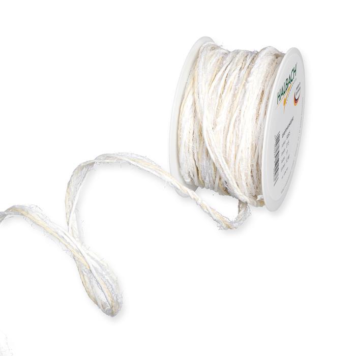 Kordel Materialmix 15 mm weiß 11