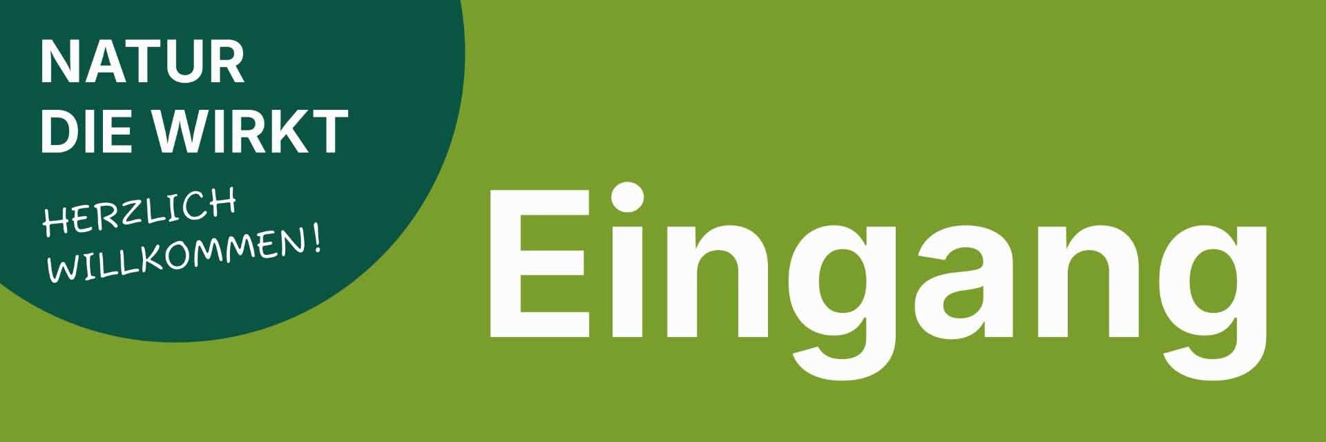ekaflor Außenschild Eingangschild