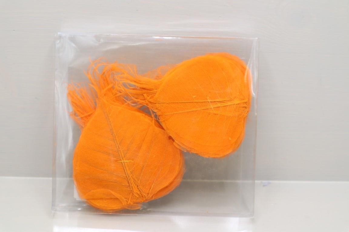 Skeleton-Blätter 200 Stück orange