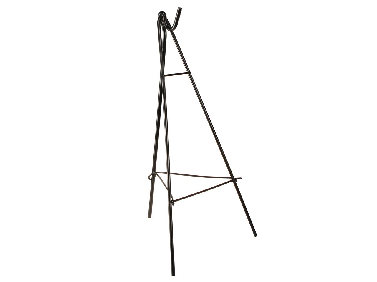 Ständer mit Haken Metall schwarz Höhe 55 cm