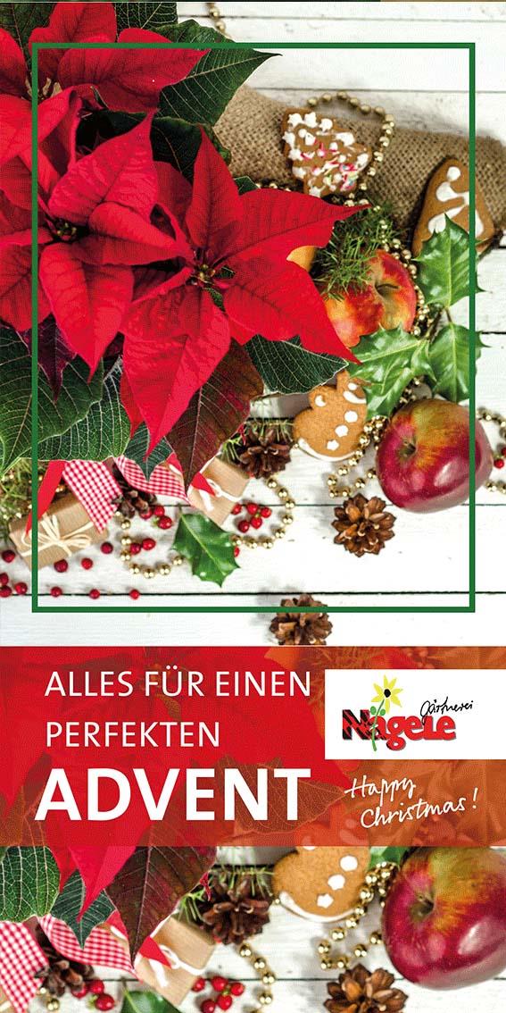 ekaflor Advent Roll-up Banner 2 m. Ständer inkl. Druck