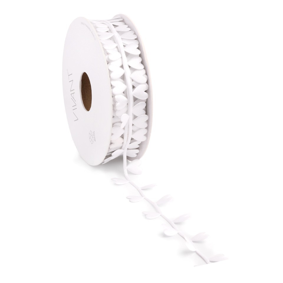 Band Lovely 25 mm 15 Meter weiss 08