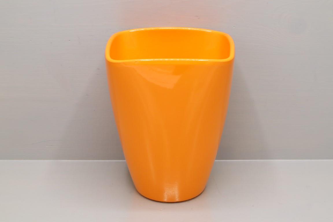 Orchideentopf D10,5H13cm Form 407/12 orange glanz