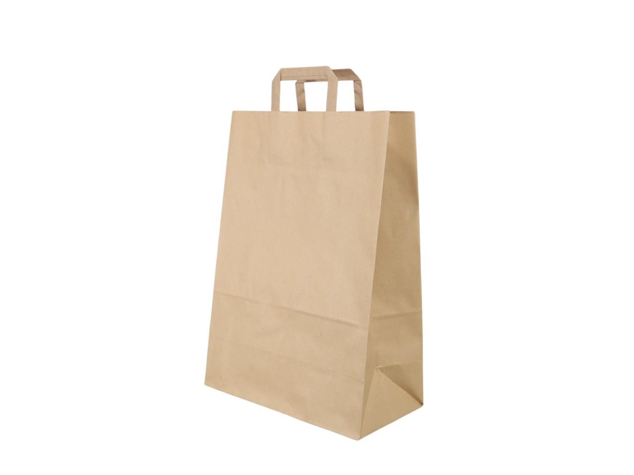 Papiertragetaschen 320x160x450 braun NETTO
