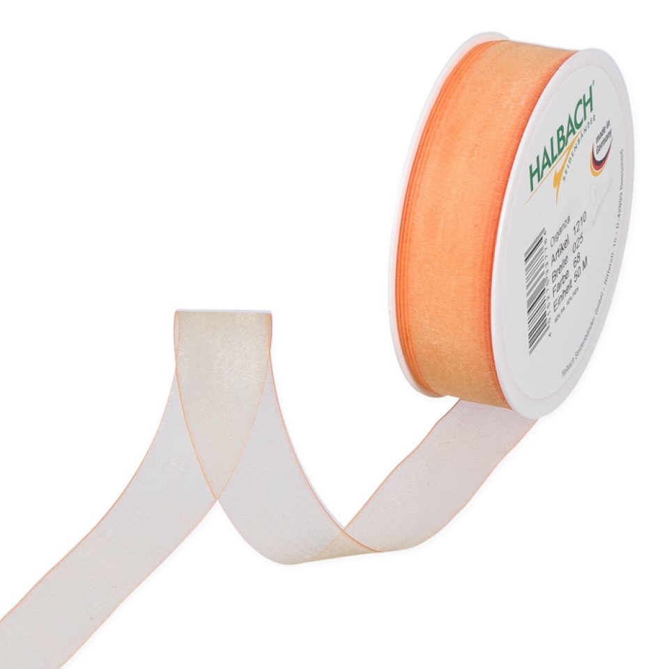 Organza 25mm o.Dr. orange68