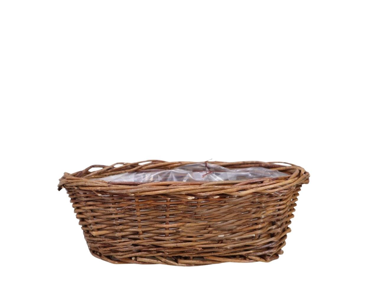 Primelkorb oval 30 cm ungeschält