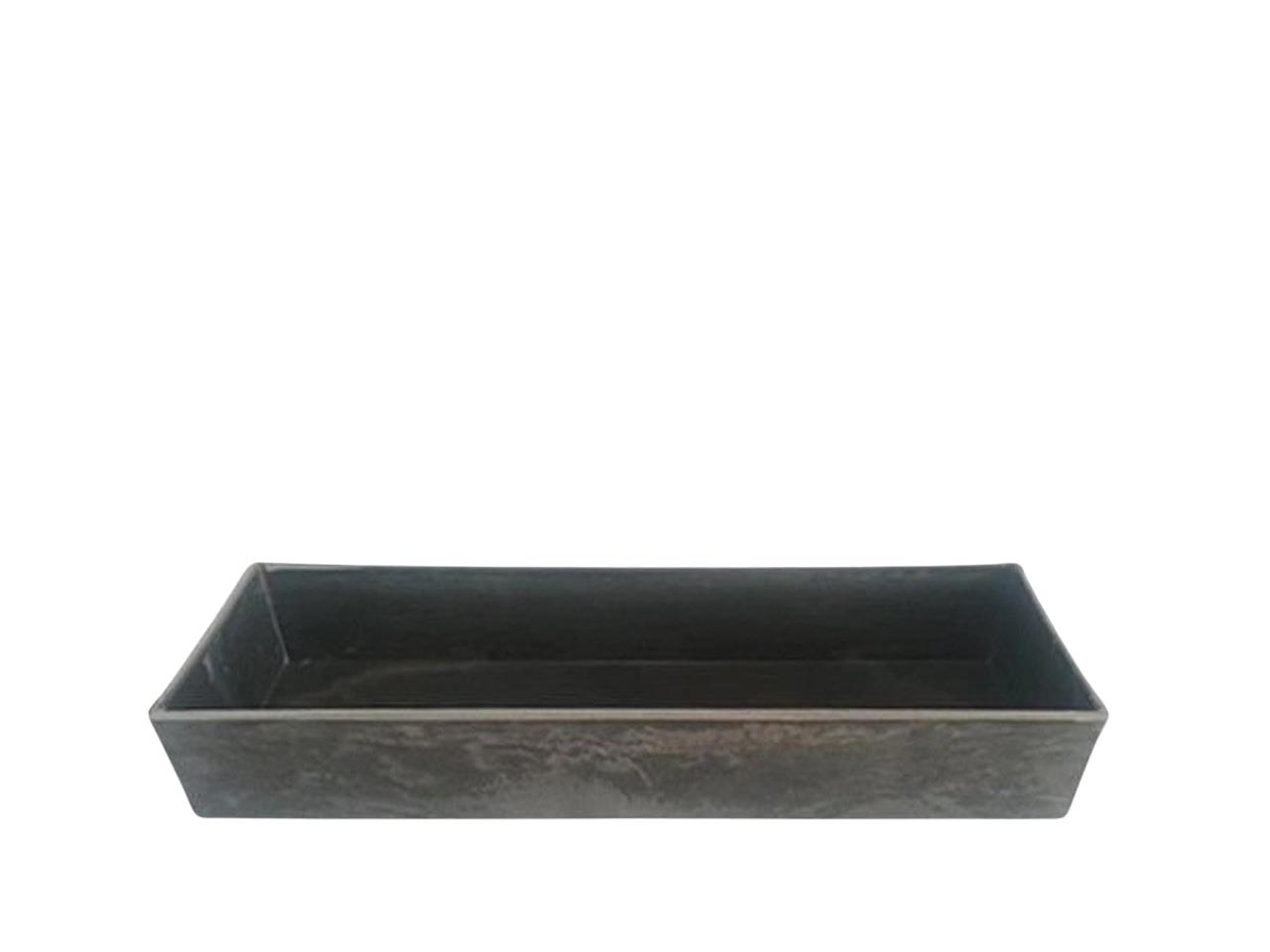 Jardiniere KARA Kunststoff anthrazit L32x10cm H5,5cm