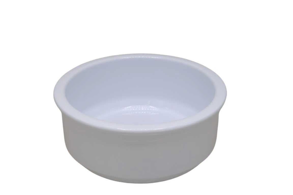 Keramikschale 84  D25cm, weiß-glanz