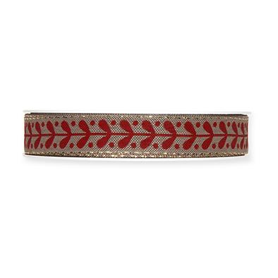 Druckband Misteln 15 mm 18 Meter dusky brown/red/gold 93
