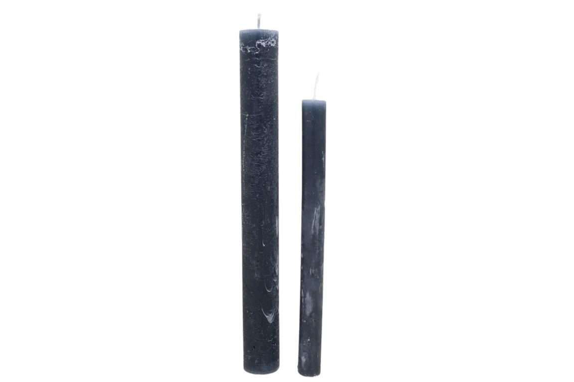 Stabkerze Rustika 300/34mm black