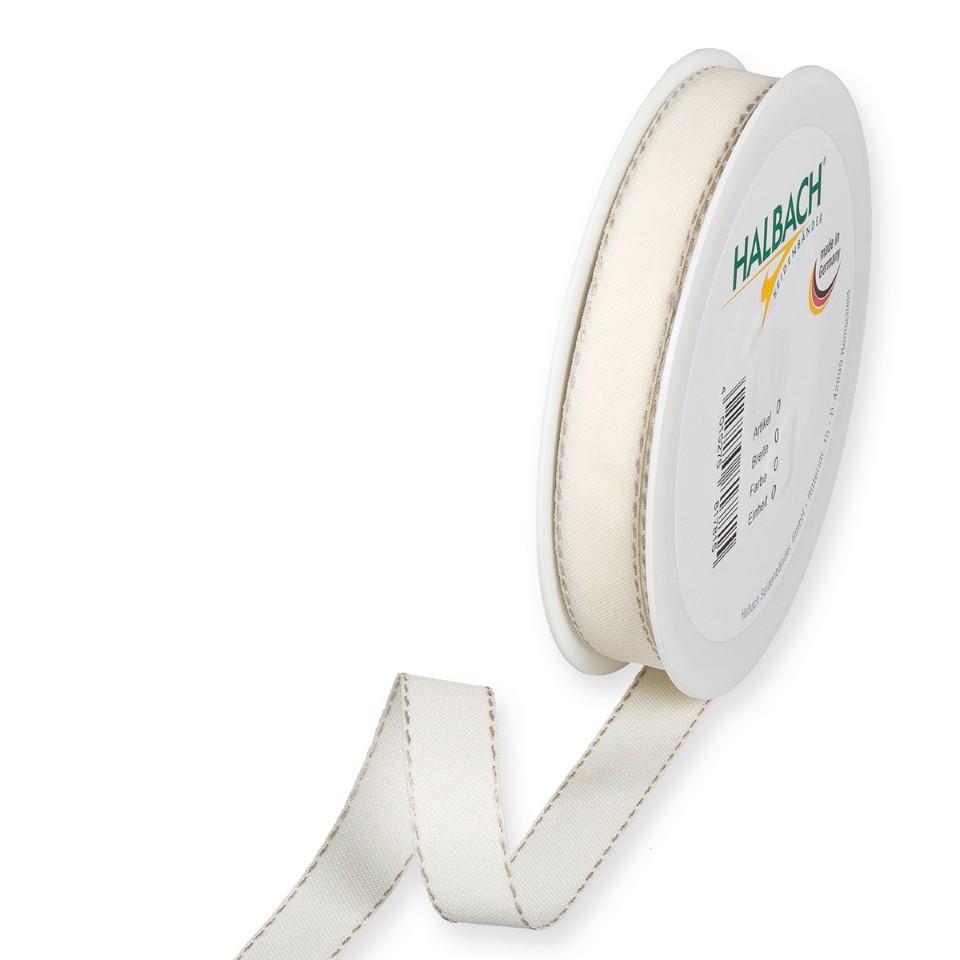Dekorationsband 15 mm 20 Meter cream/linen 70