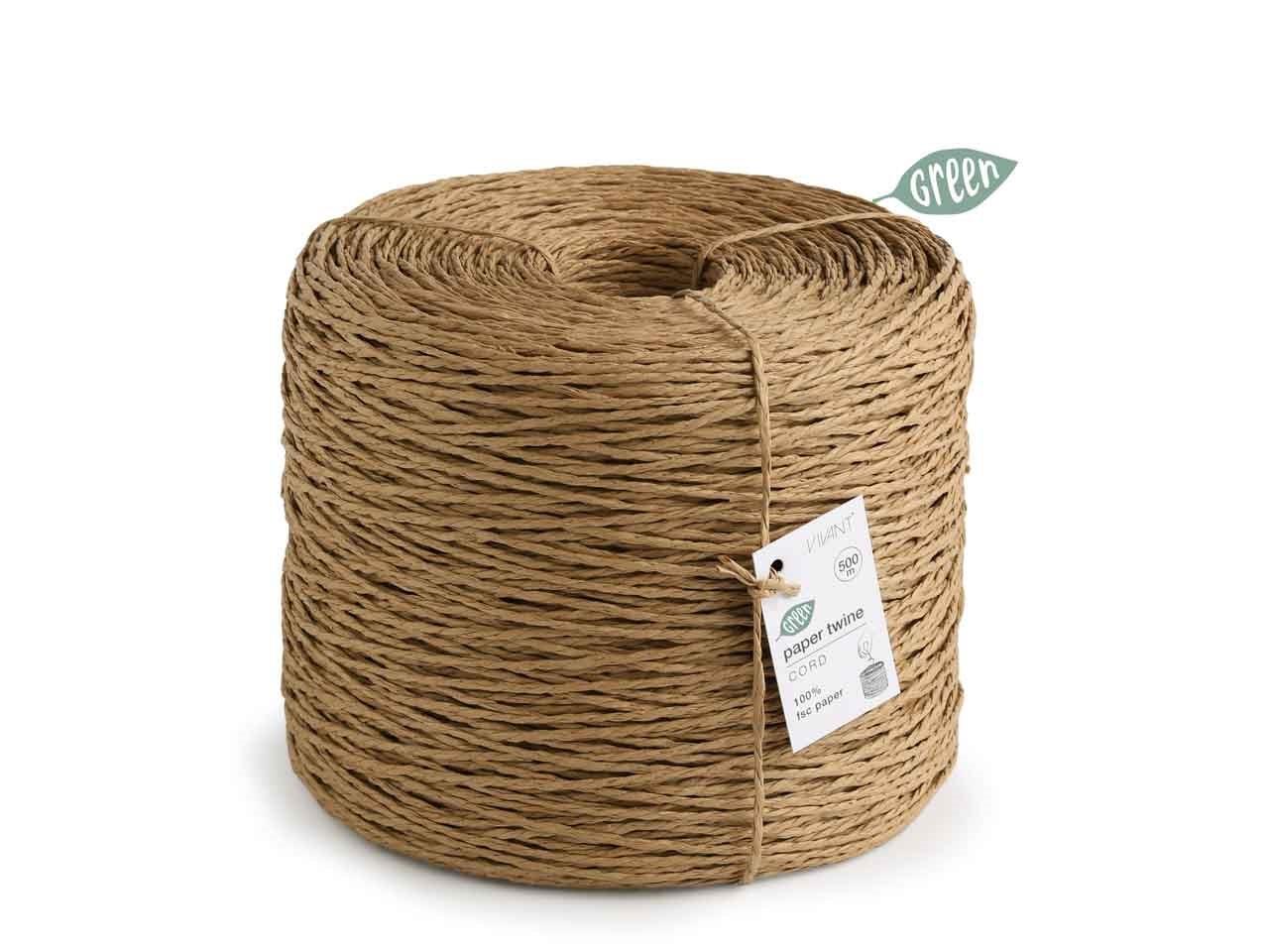 Schnur Paper Twine 1,5 mm 500 Meter natur 72