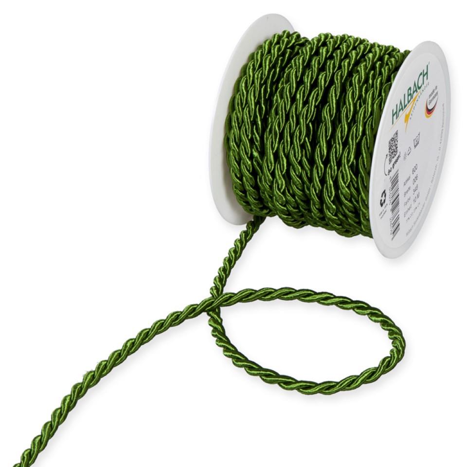 Kordel 6mm moosgrün 348