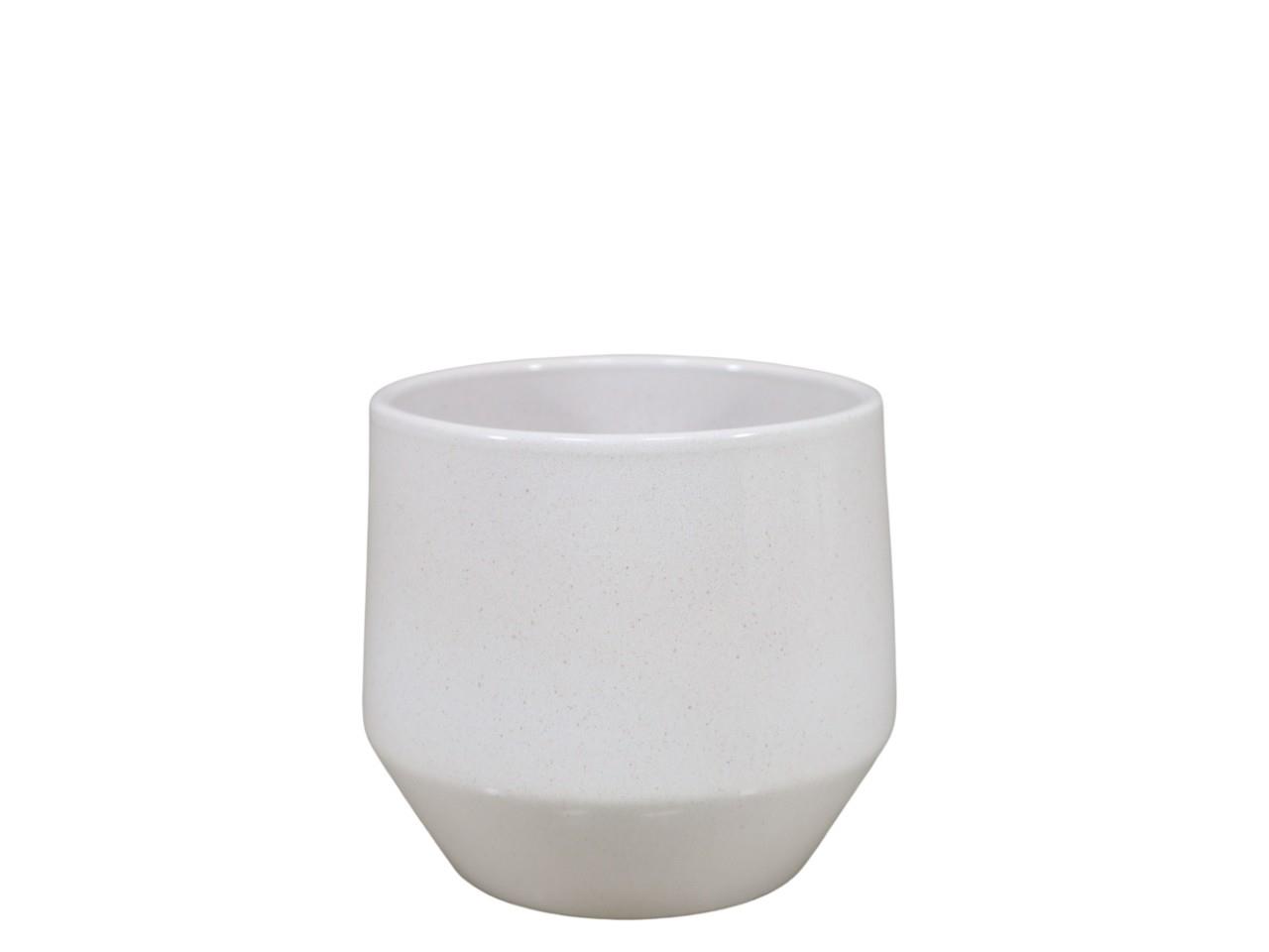 Übertopf Keramik creme-lasur D14cm