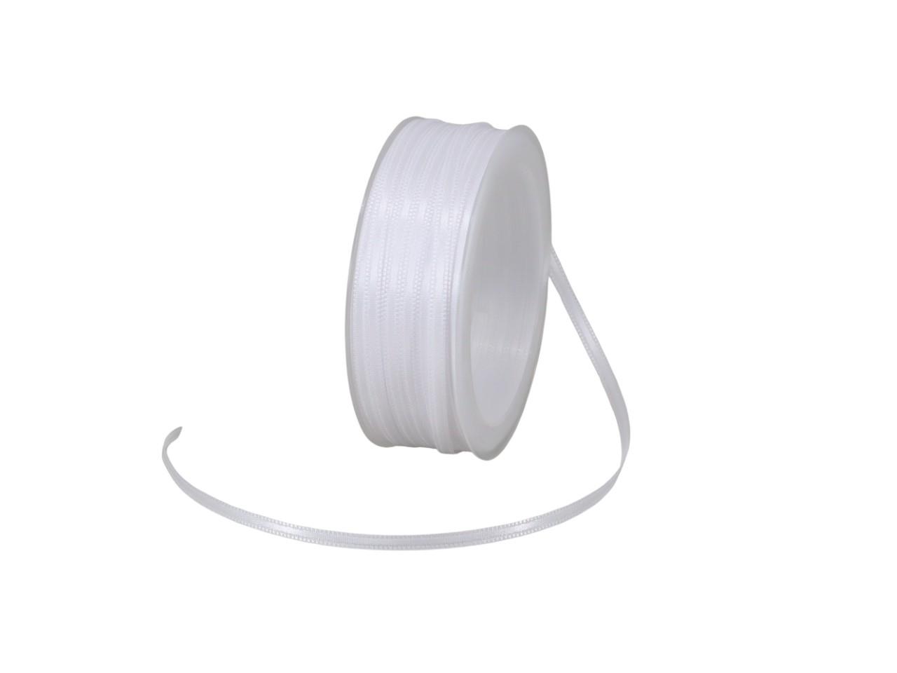 Satinband 3 mm 50 Meter weiss 700
