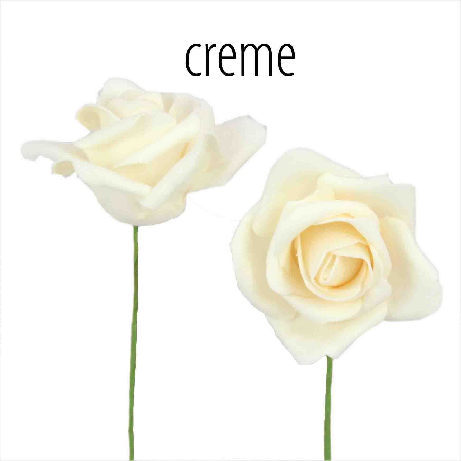 Foam-Rose creme D10cm