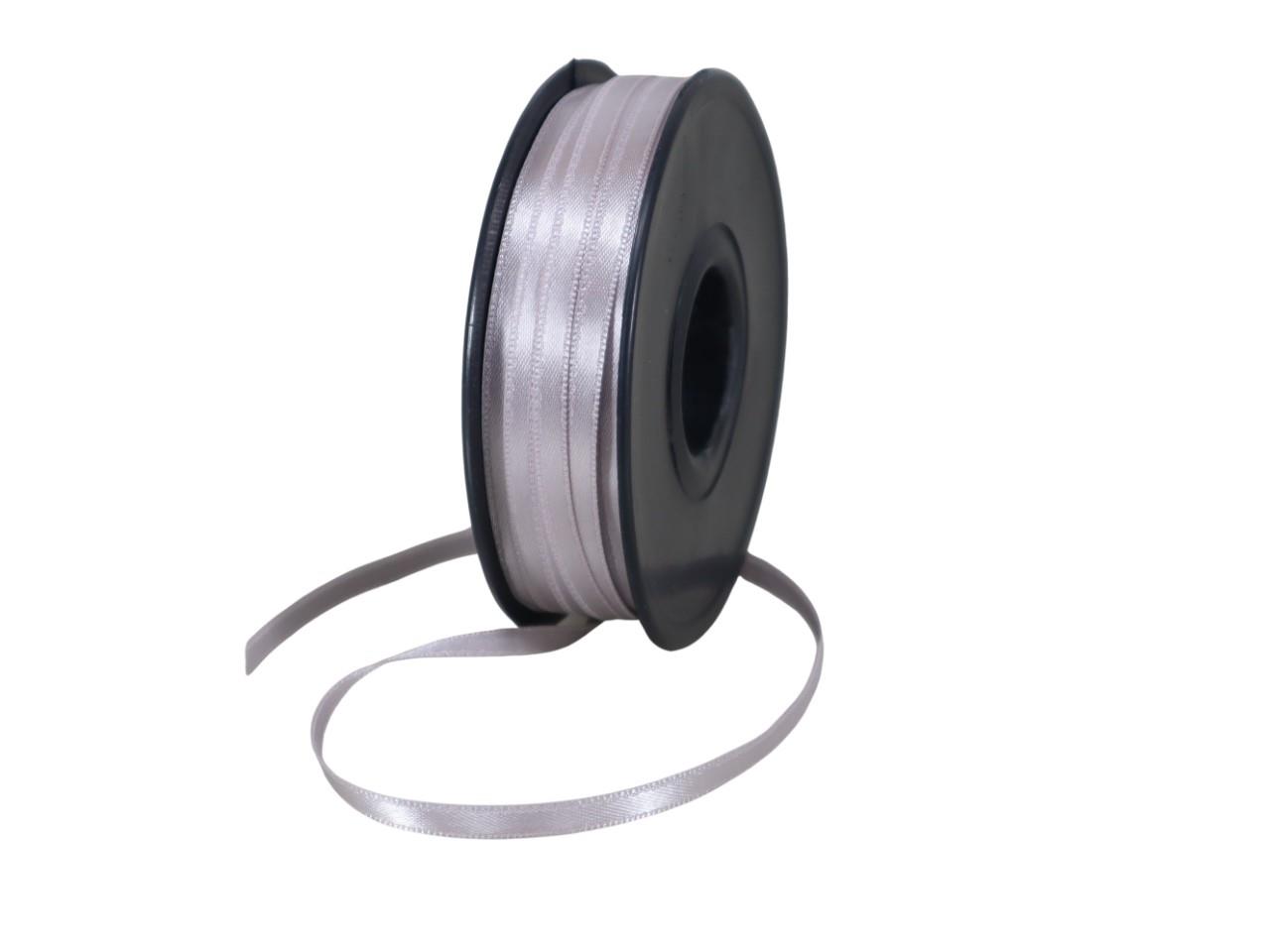 Satinband 6mm grau  -072