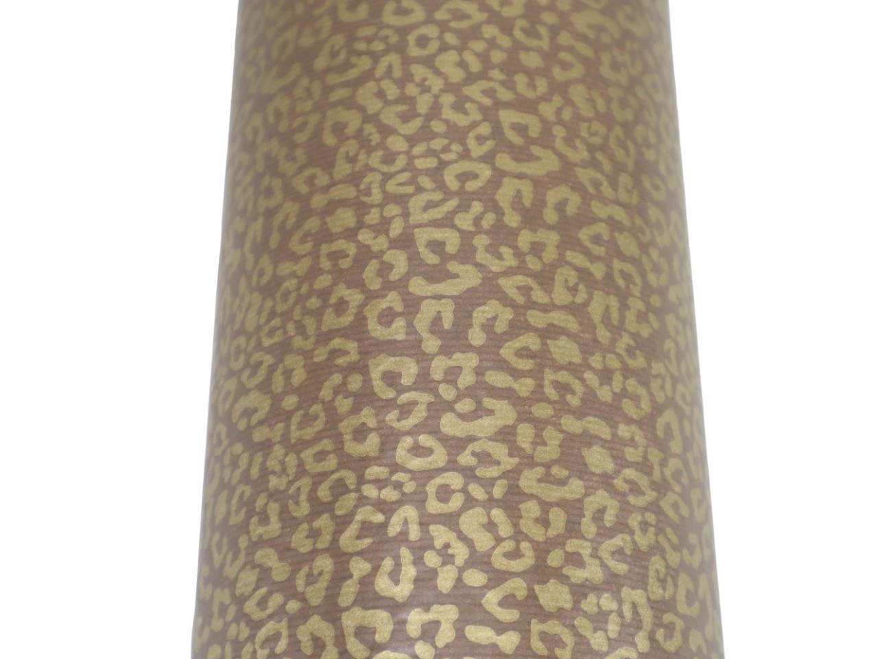 Blumenseide 75cm 9kg, LeoPrint schoko/gold NETTO