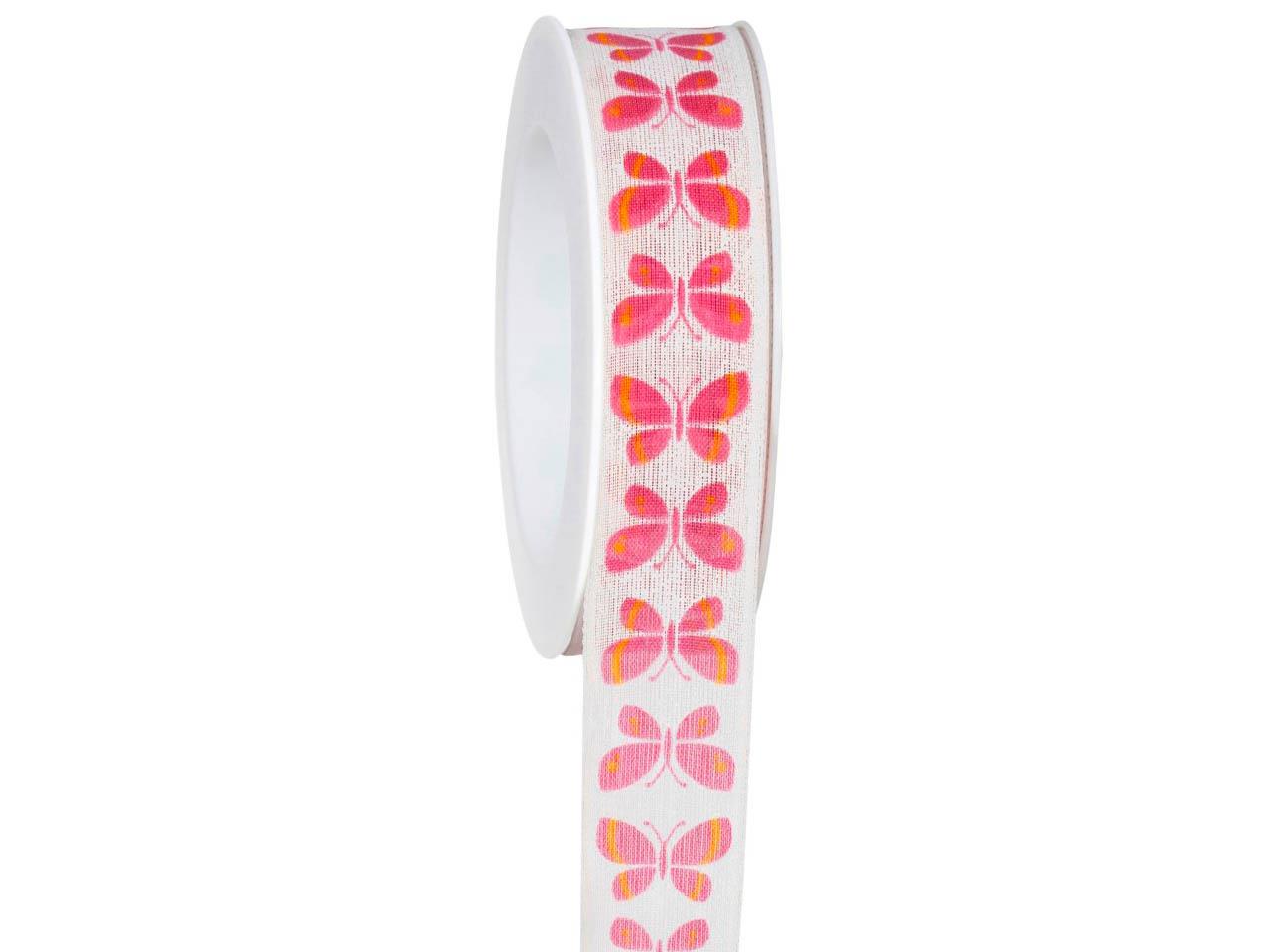 Band Spring Motives m. Draht 25 mm 18 Meter 241 pink