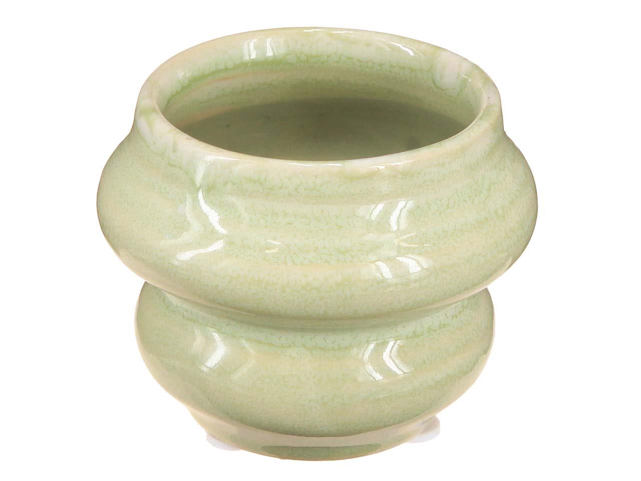 Übertopf Keramik lindgrün D16,2cm H12,5cm