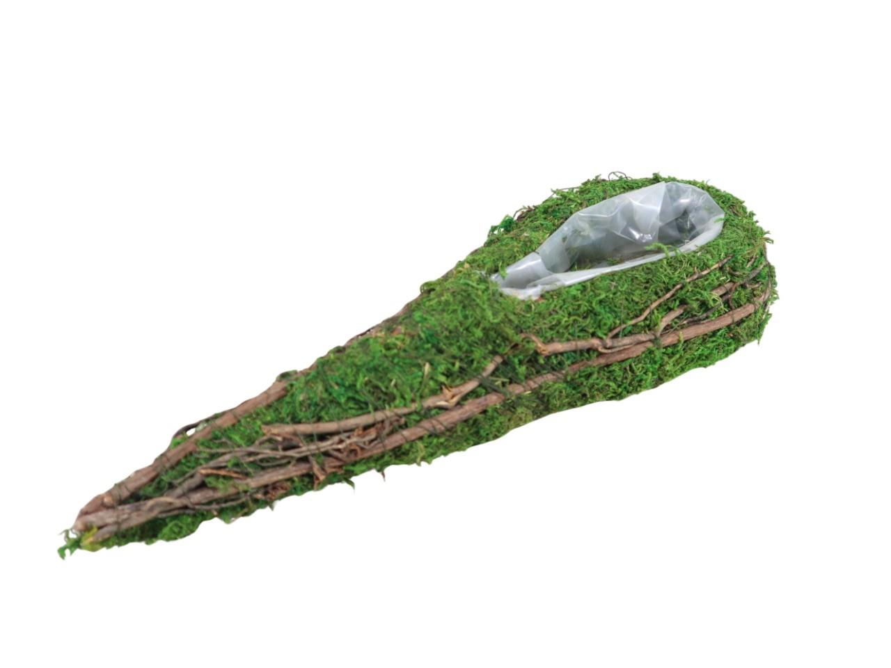 Pflanztropfen Moos grün 33x12 H6 cm